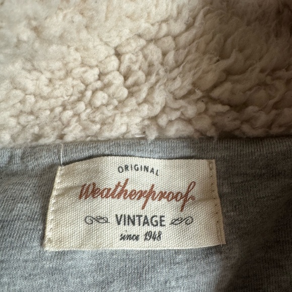 Weatherproof Gray and Cream Sherpa Pullover - Picture 2 of 6